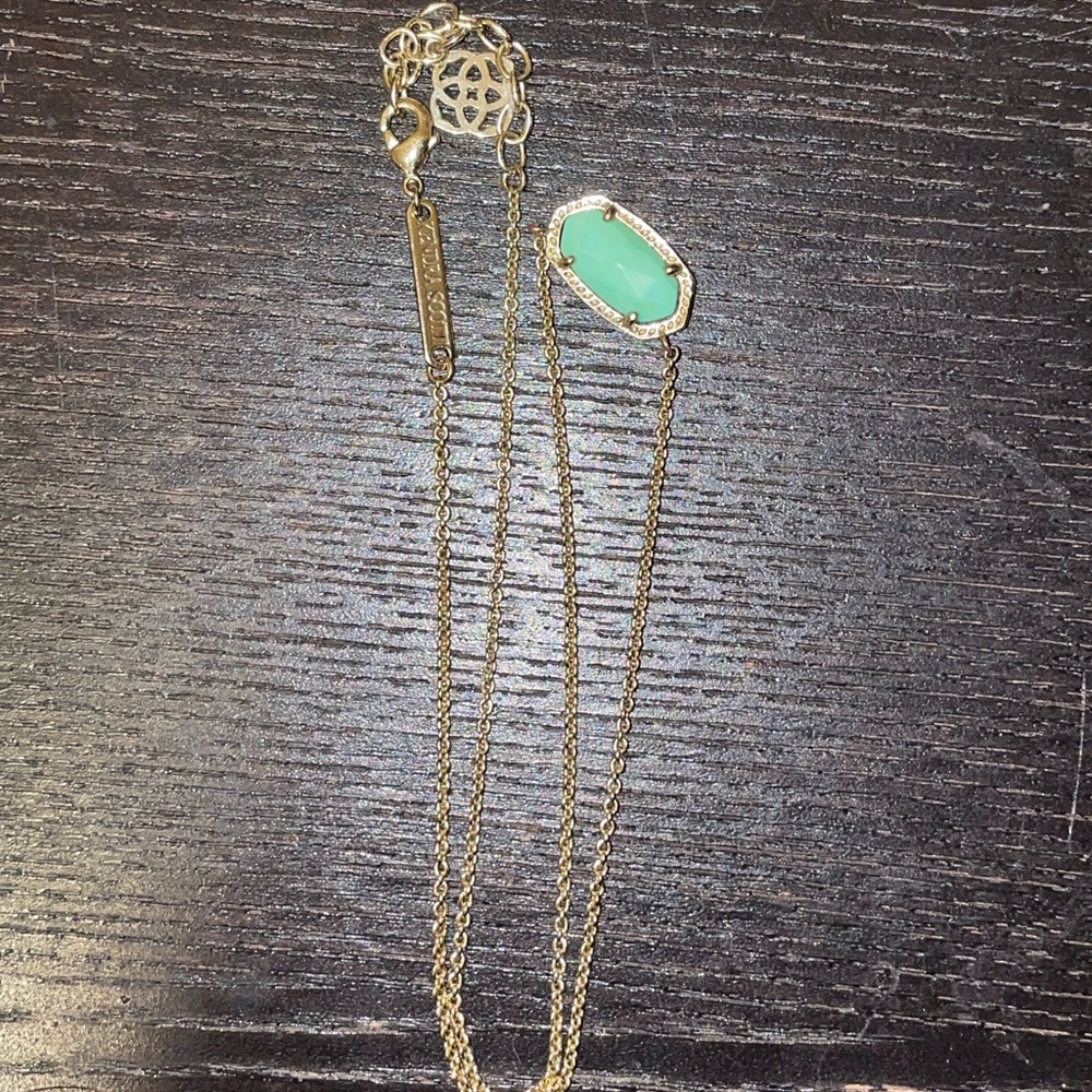 Mint green  Kendra Scott necklace